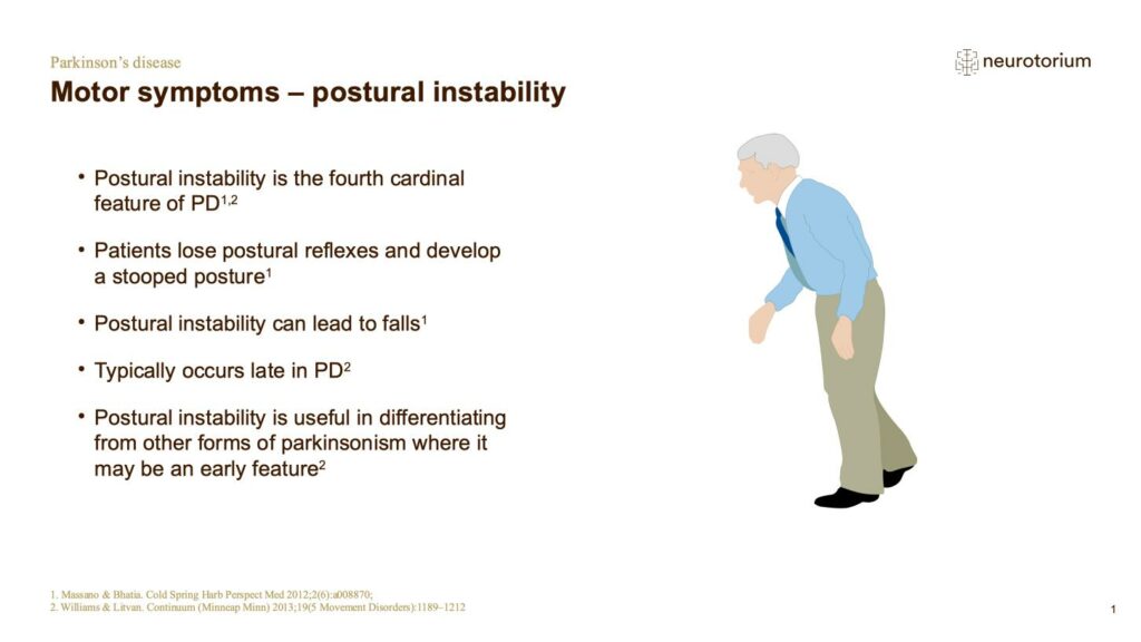 Motor symptoms – postural instability